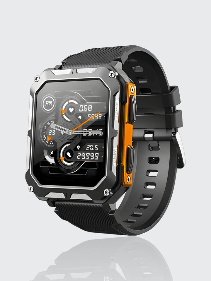 Indestructible Smartwatch with Heart Rate Monitor and 14 Days Battery Life – Waterproof and Shockproof for Active Professionals | Bowlift