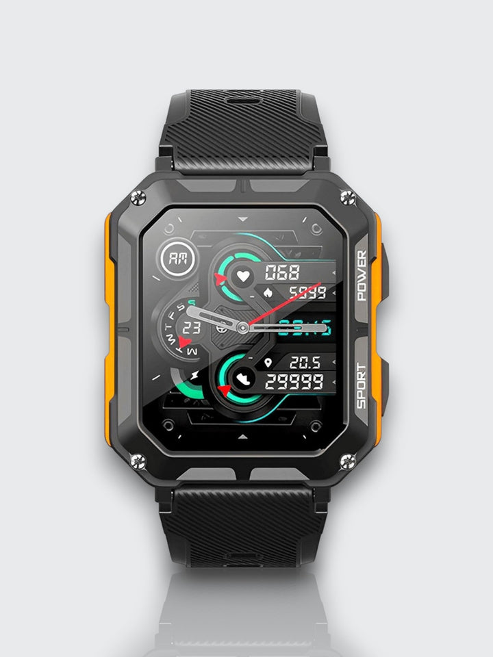 Indestructible Smartwatch with Heart Rate Monitor and 14 Days Battery Life – Waterproof and Shockproof for Active Professionals | Bowlift
