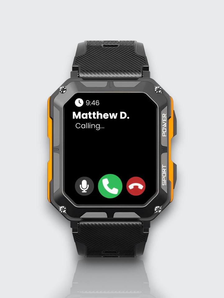 Indestructible Smartwatch with Heart Rate Monitor and 14 Days Battery Life – Waterproof and Shockproof for Active Professionals | Bowlift