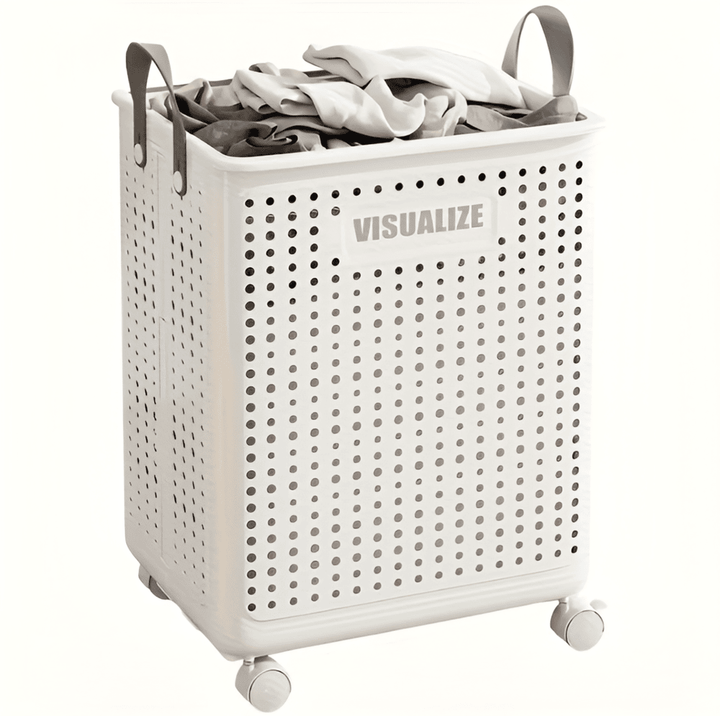 RollEase Foldable Laundry Basket – With Wheels, Compact & Durable for Easy Transport | Bowlift