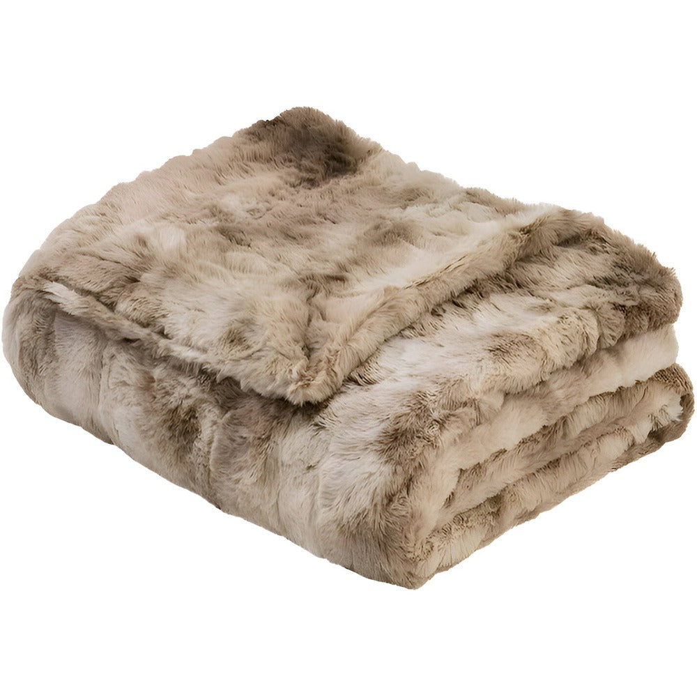 BowLift | Soft Velour Winter Blanket – Warm Coral Fleece Blanket in Batik Style