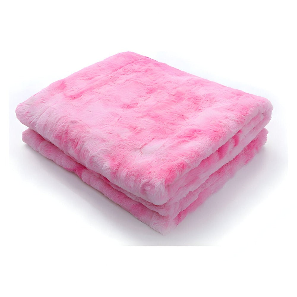 BowLift | Soft Velour Winter Blanket – Warm Coral Fleece Blanket in Batik Style