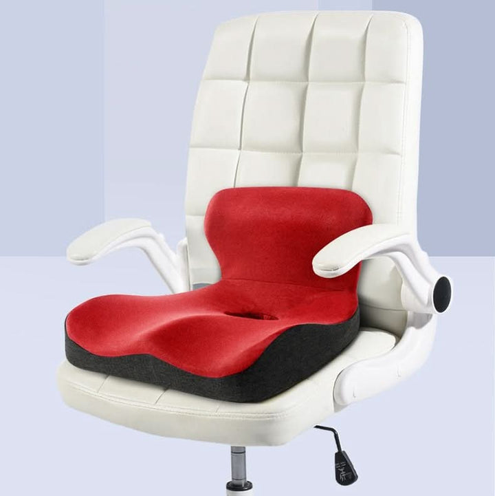 BowLift | Orthopedic L-Shaped Seat Cushion with Memory Foam for Back & Tailbone Relief