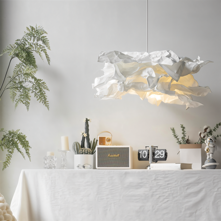 Creative Clouds Pendant Light – DIY Paper Ceiling Lamp with Artistic Charm | Bowlift