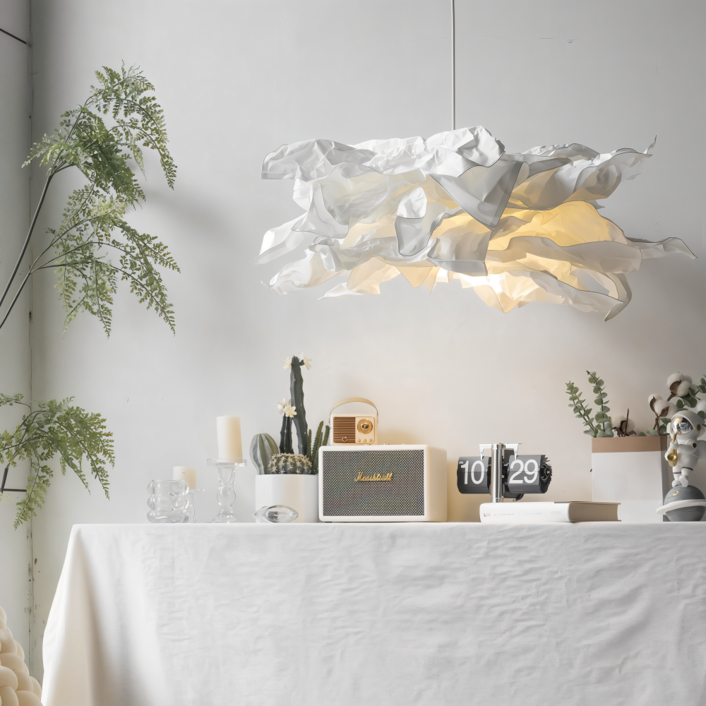 Creative Clouds Pendant Light – DIY Paper Ceiling Lamp with Artistic Charm | Bowlift