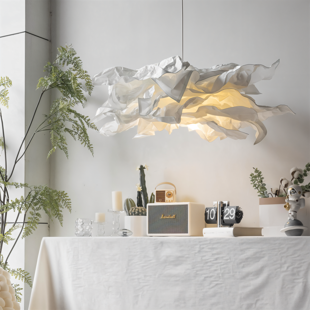 Creative Clouds Pendant Light – DIY Paper Ceiling Lamp with Artistic Charm | Bowlift