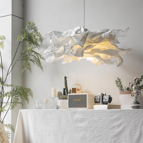 Creative Clouds Pendant Light – DIY Paper Ceiling Lamp with Artistic Charm | Bowlift