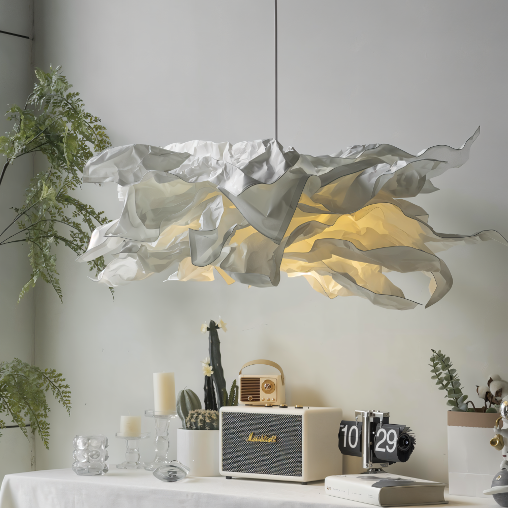 Creative Clouds Pendant Light – DIY Paper Ceiling Lamp with Artistic Charm | Bowlift