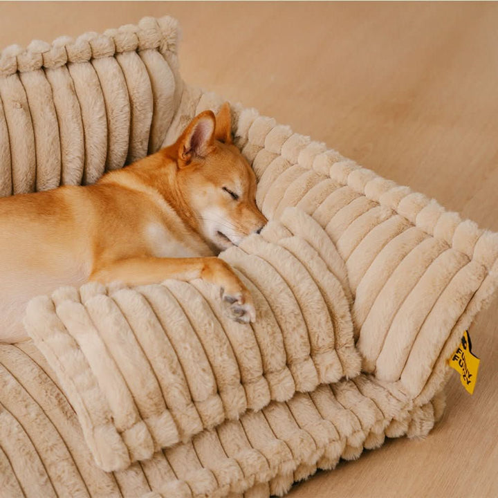 BowLift | DreamPaw Orthopedic Dog Bed – Sturdy Sleeping Place with Neck Support and Removable Cover