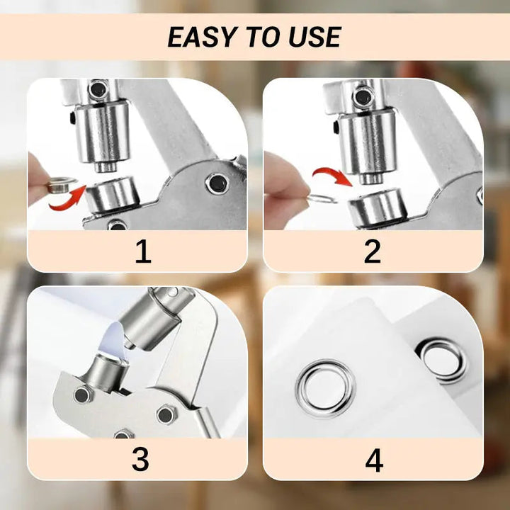 BowLift | Eyelet punch with 100 free eyelets – For tarps, leather & more!