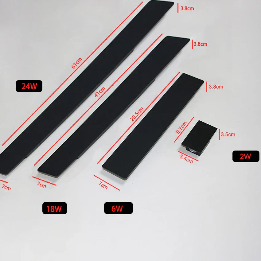 BowLift | Outdoor Wall Light Black Aluminium Waterproof Lamp