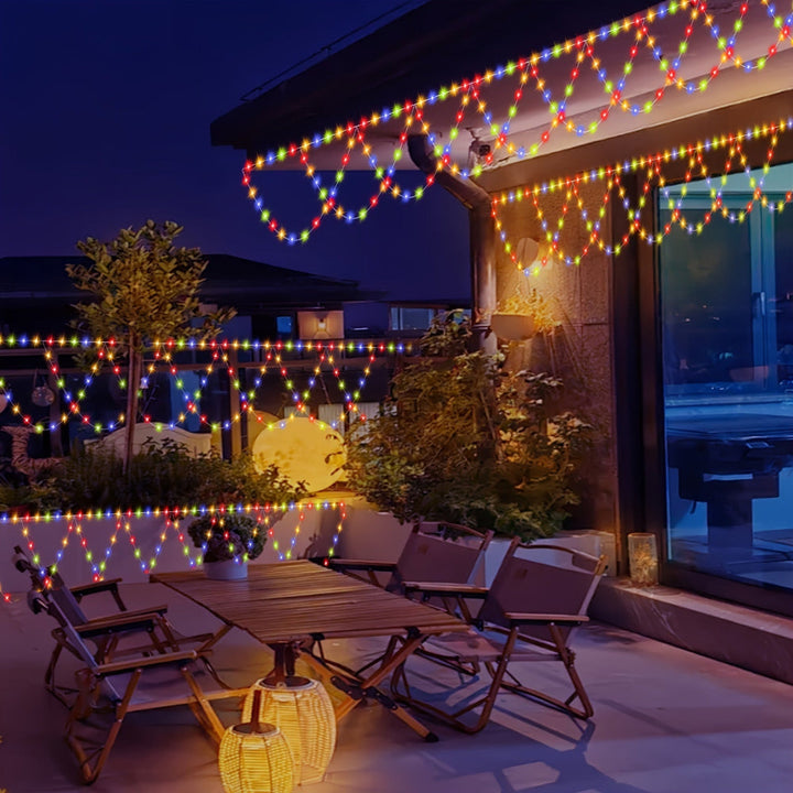 BowLift | Outdoor Christmas Lights LED Balcony Hanging Fairy String