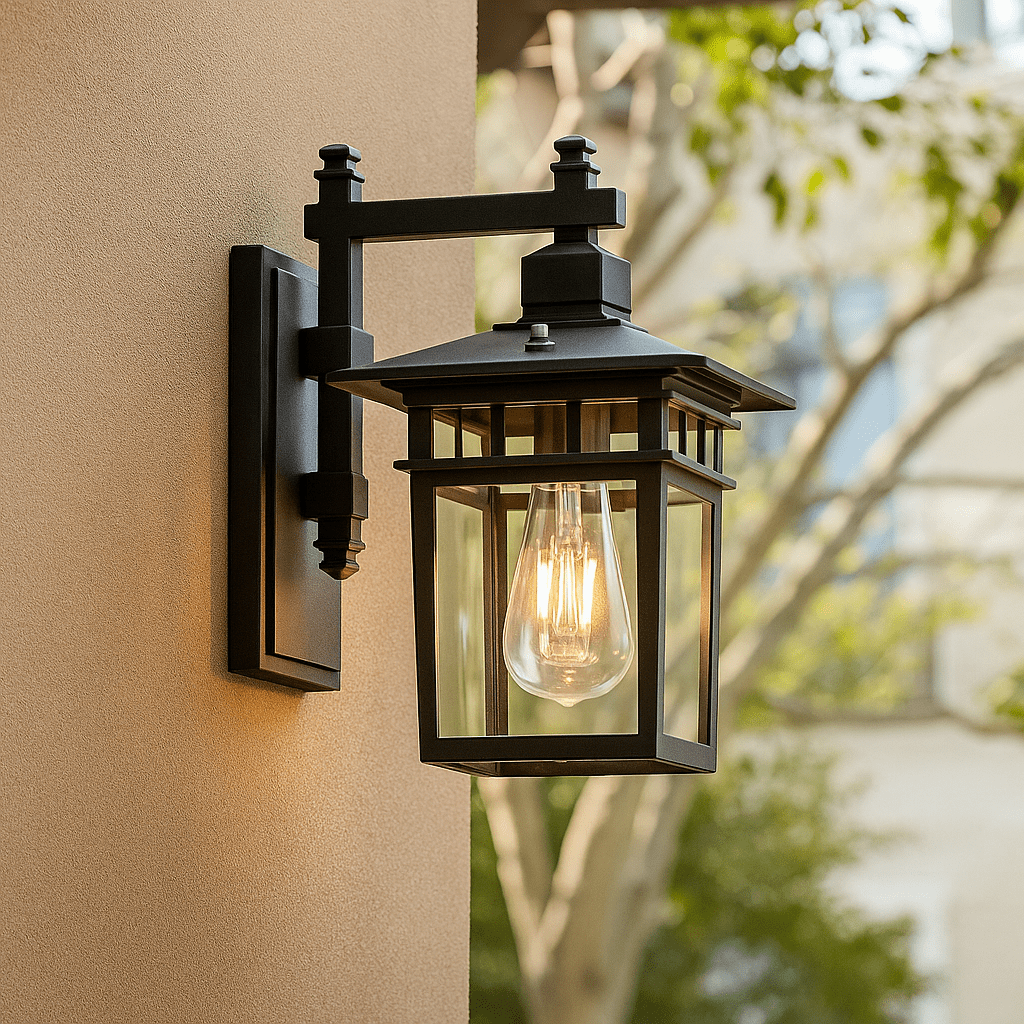 BowLift | Stylish, weatherproof outdoor wall lamp with adjustable light head