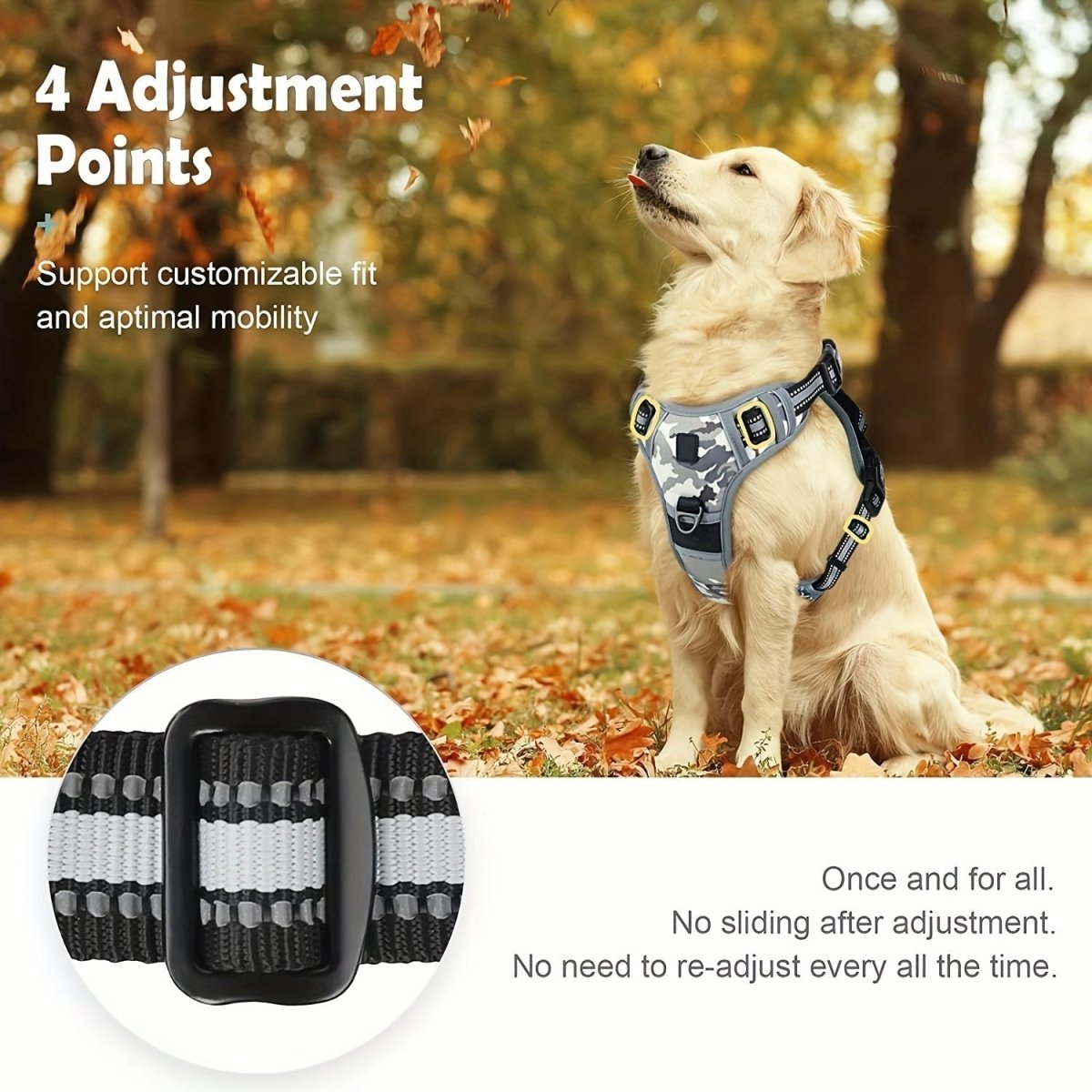 BowLift | Reflective, breathable dog harness for small and large dogs
