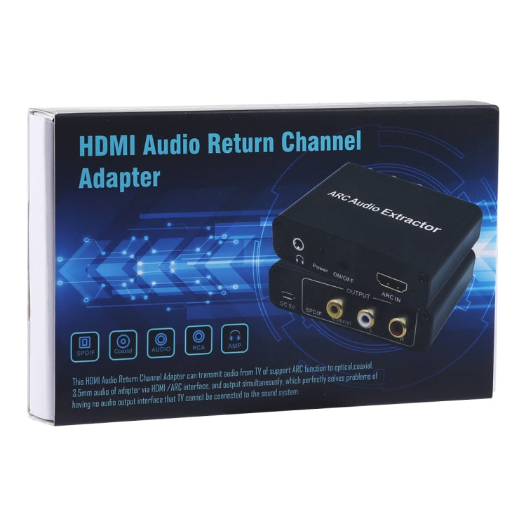 BowLift | 192KHz ARC Audio Extractor HDMI ARC to SPDIF + Coaxial + L/R Converter Audio Return Channel Adapter