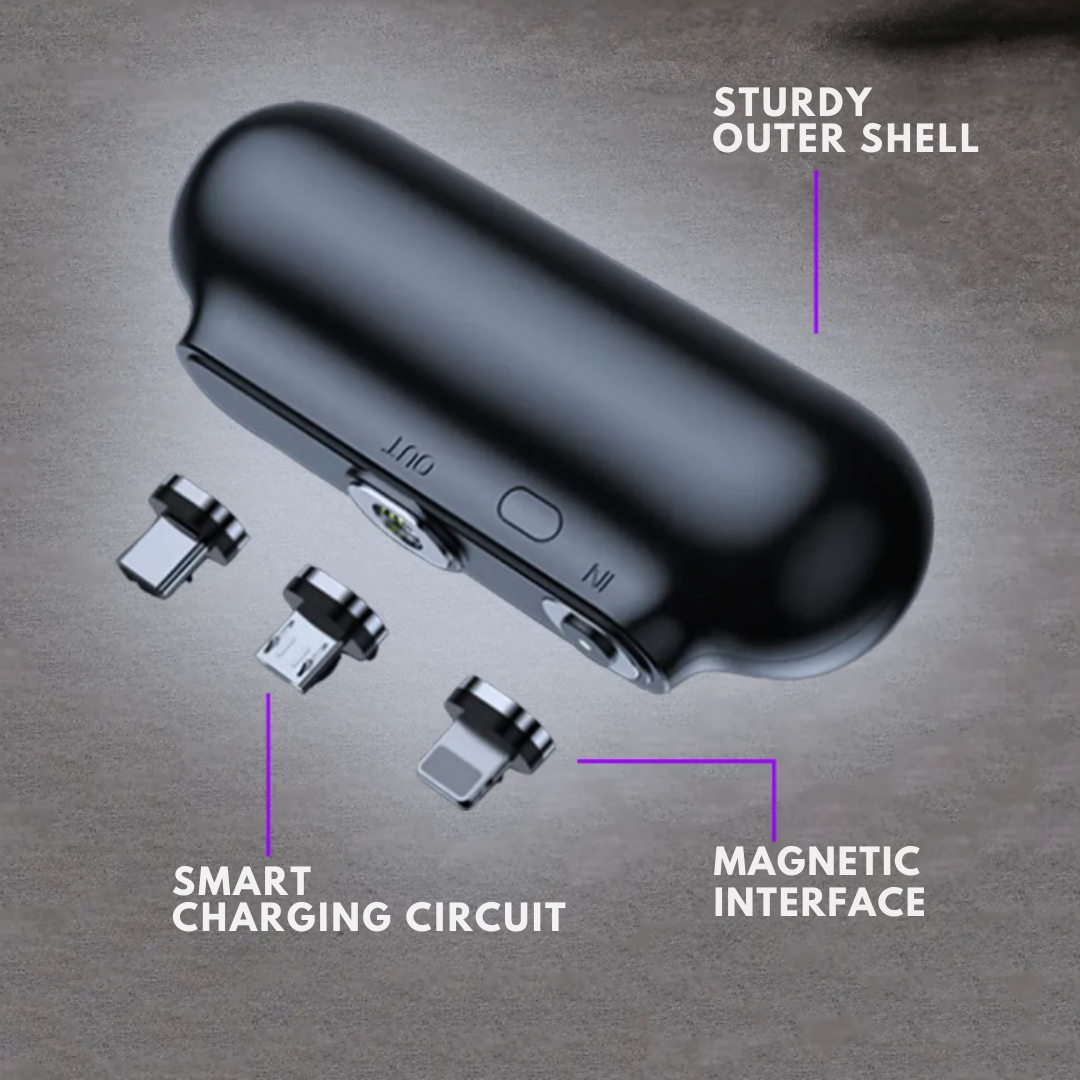 BowLift | Universal Magnetic Mini Power Bank – Stay Charged Anywhere!
