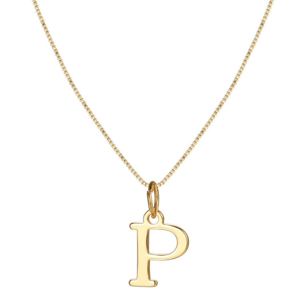 BowLift | 14k Minimal Serif Initial Necklace