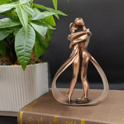 BowLift | Modern Lovers Sculpture – Minimalist Couple Decor