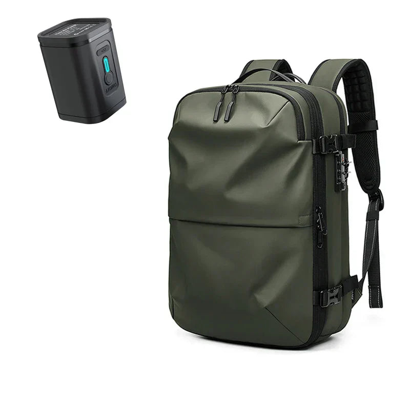 Packlite Slim – Waterproof compression backpack with USB connection for hand luggage | Bowlift