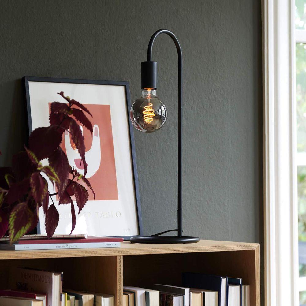 BowLift | Grant Forge Table Lamp - Black industrial table lamp