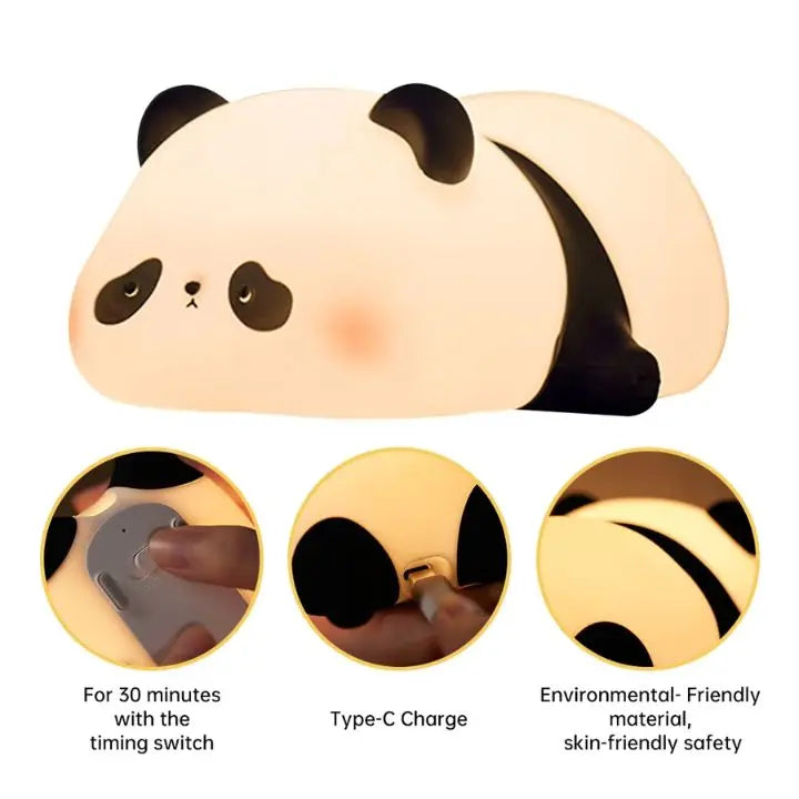 BowLift | Panda Night Light – Soft, rechargeable and versatile