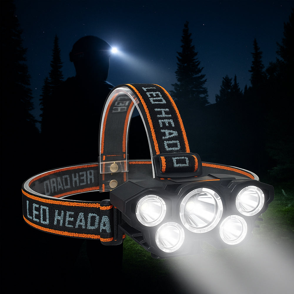 Headlamp 300 Lumen 180° adjustable angle – 4 lighting modes | Bowlift