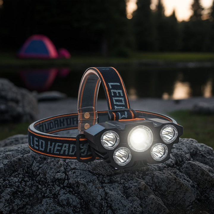 Headlamp 300 Lumen 180° adjustable angle – 4 lighting modes | Bowlift