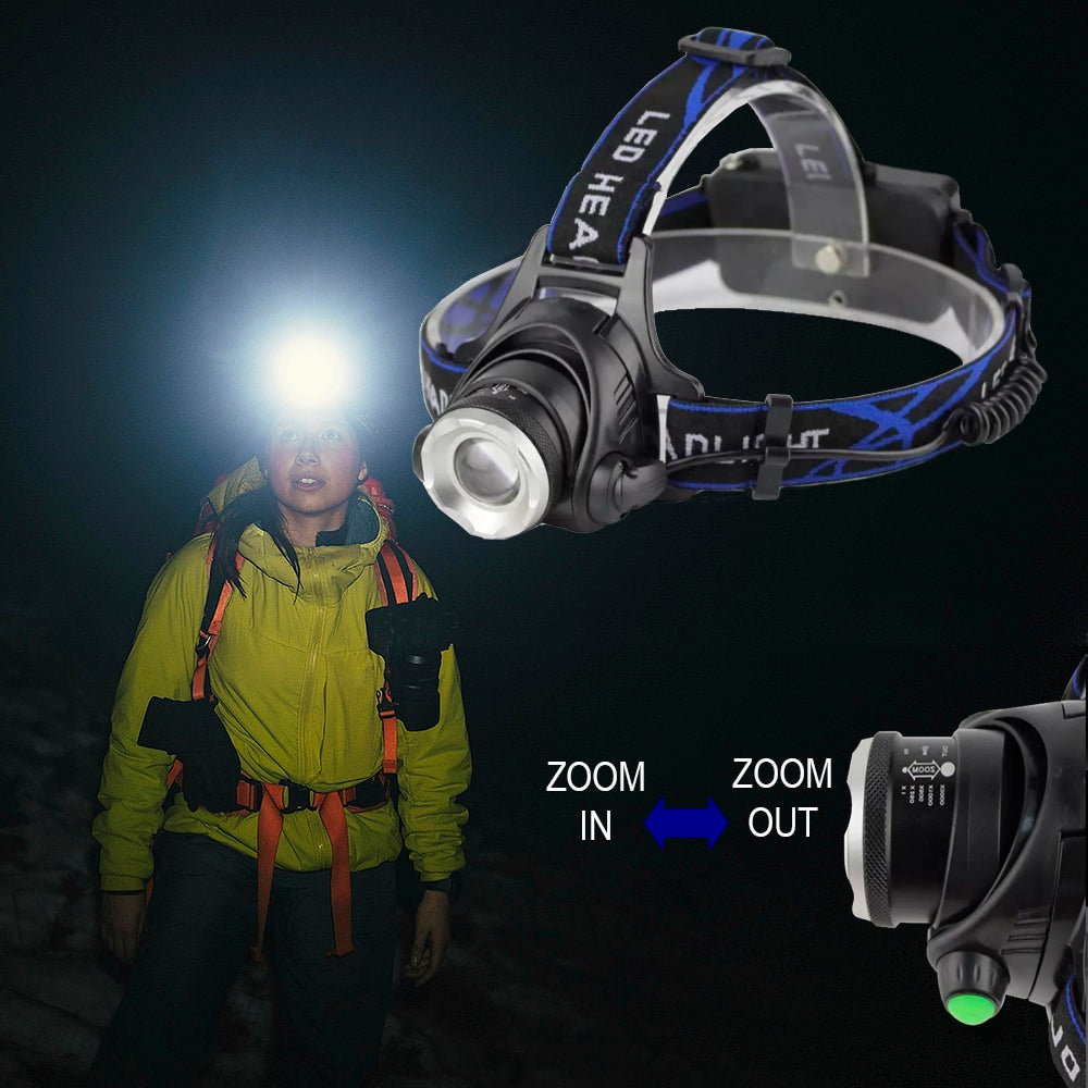 Headlamp 1800 Lumen with adjustable focus and zoom | Bowlift