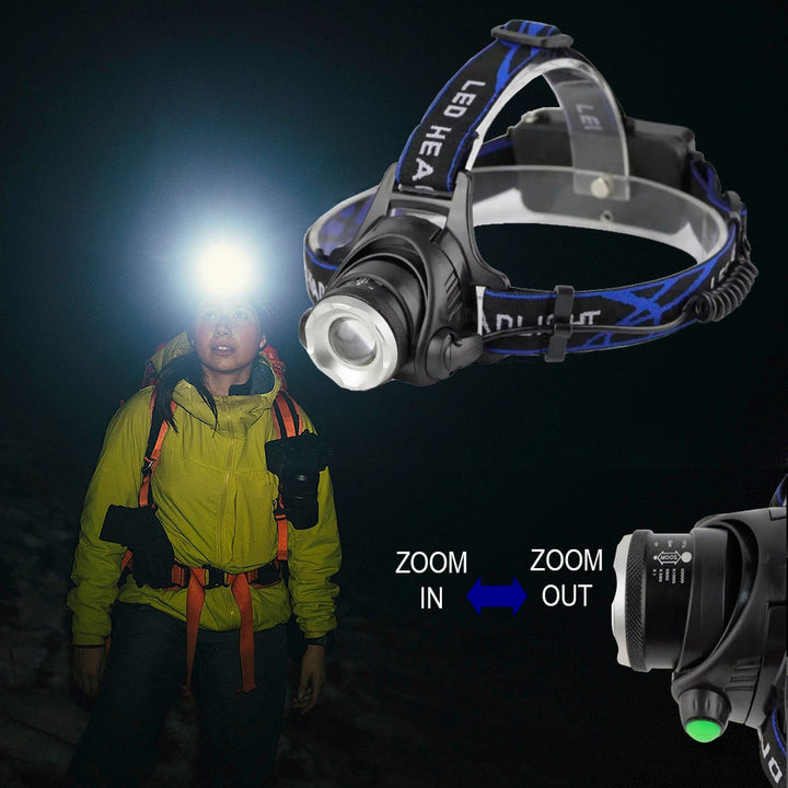 Headlamp 1800 Lumen with adjustable focus and zoom | Bowlift
