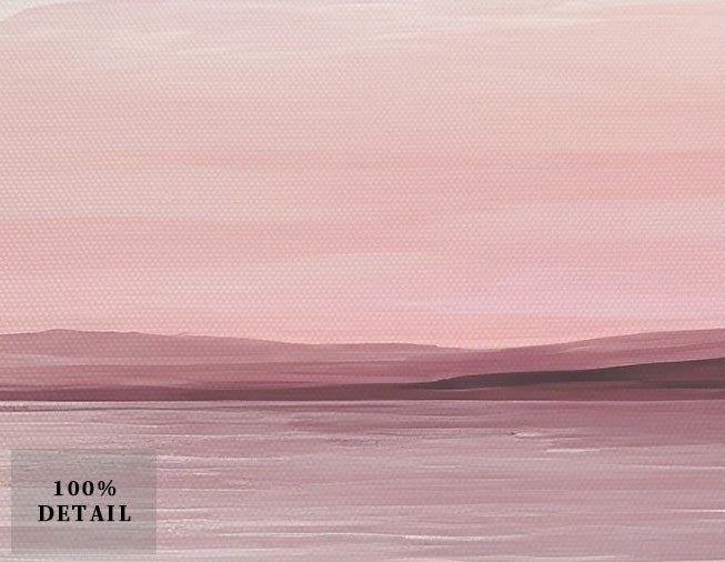 Pastel Blue Pink Purple Abstract Landscape Wall Art Fine Art Canvas Prints Wide Format Pictures For Bedroom Above The Bed Or Above The Sofa | Bowlift