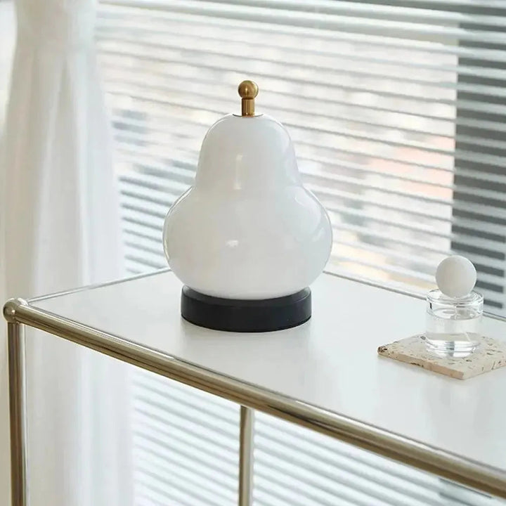 Pear-shaped Touch Dimmer Lamp with Warm Light Bowlift