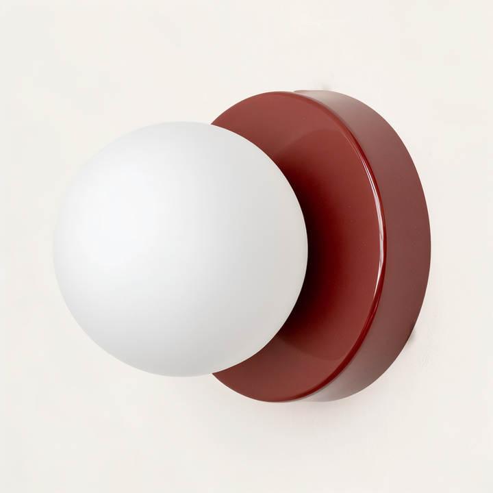 BowLift | PearlPop Wall Light – White Glass Orb LED Wall Sconce for Modern Interiors
