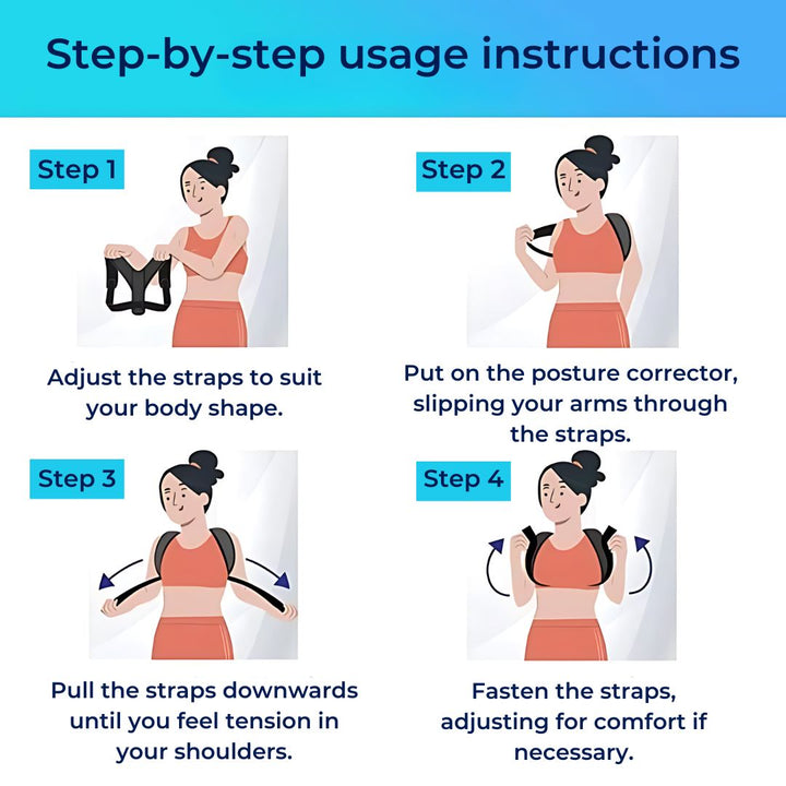 PerfectAlign Back Brace Posture Corrector Support - Adjustable | Ideal for Chronic Pain Recovery and Daily Comfort Bowlift