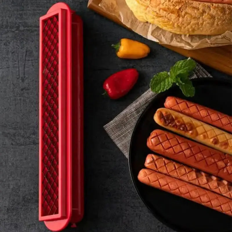 BowLift | Perfect Criss-Cross Hotdog Cutter – Juicy, evenly cooked sausages