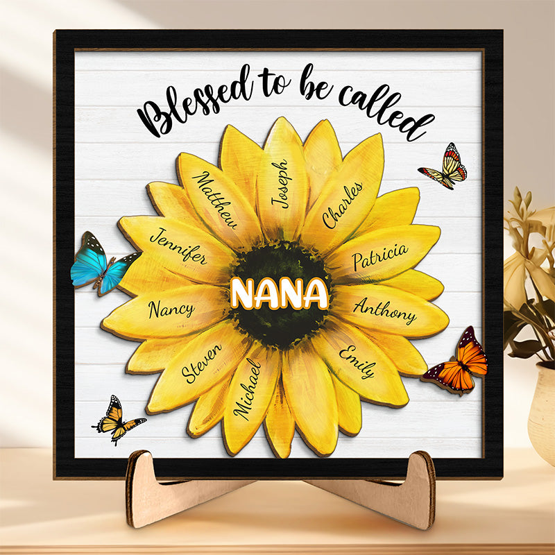 Personalized 2 Layer Wooden Plaque With Stand | Bowlift