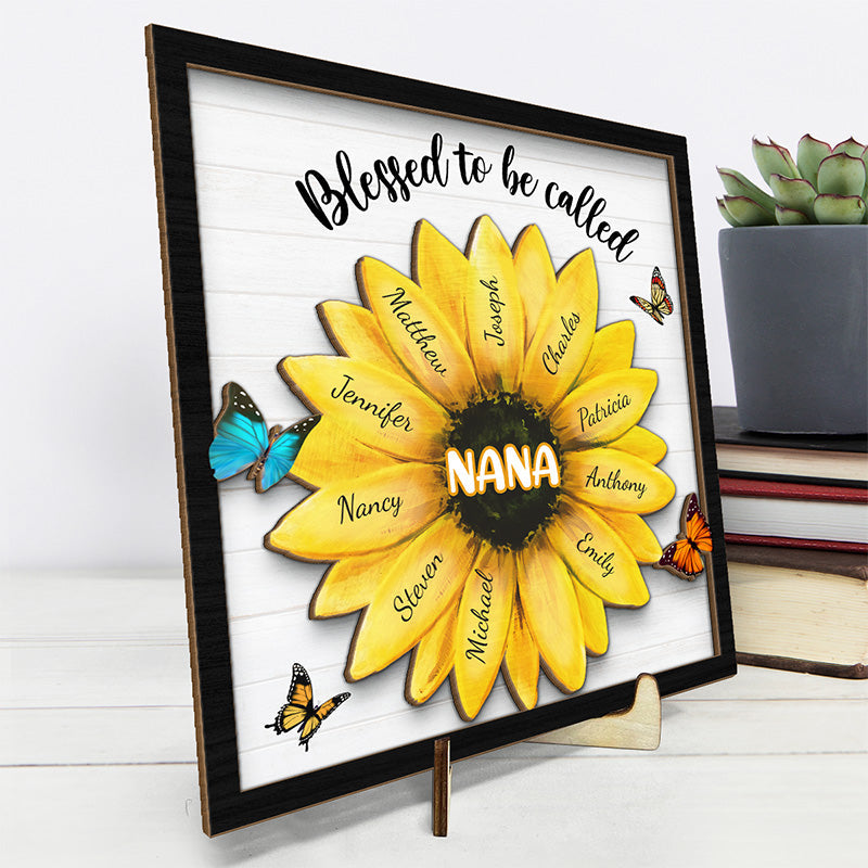 Personalized 2 Layer Wooden Plaque With Stand | Bowlift
