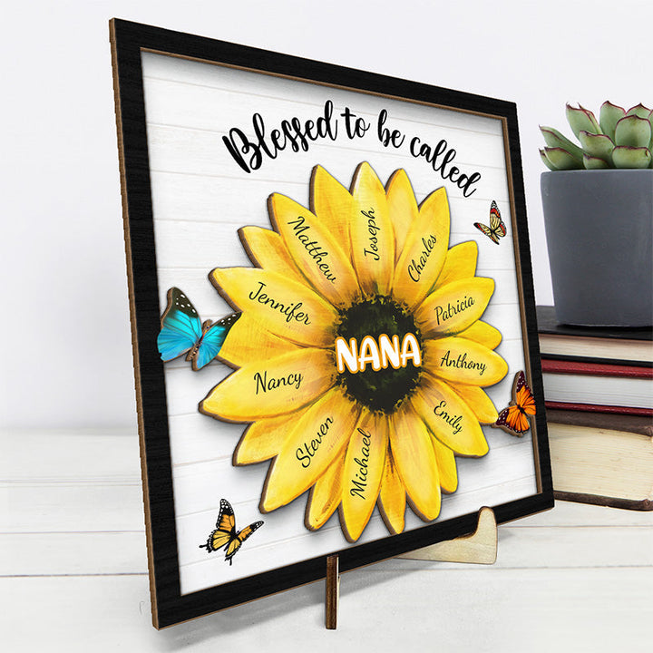 Personalized 2 Layer Wooden Plaque With Stand | Bowlift