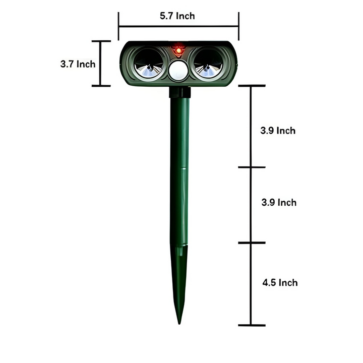 BowLift | Solar Ultrasonic Outdoor Pest Repeller Motion Activated