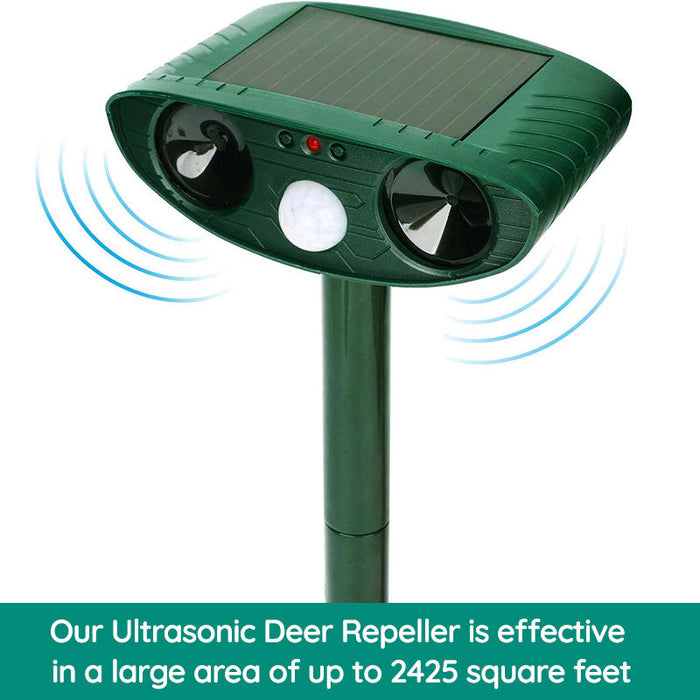 BowLift | Infrared Solar Powered Animal Pest Repeller for Deer Reptile Squirrel Deterrent to Get Rid of Mouse