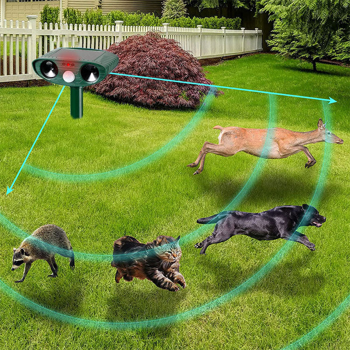 BowLift | Infrared Solar Powered Animal Pest Repeller for Deer Reptile Squirrel Deterrent to Get Rid of Mouse