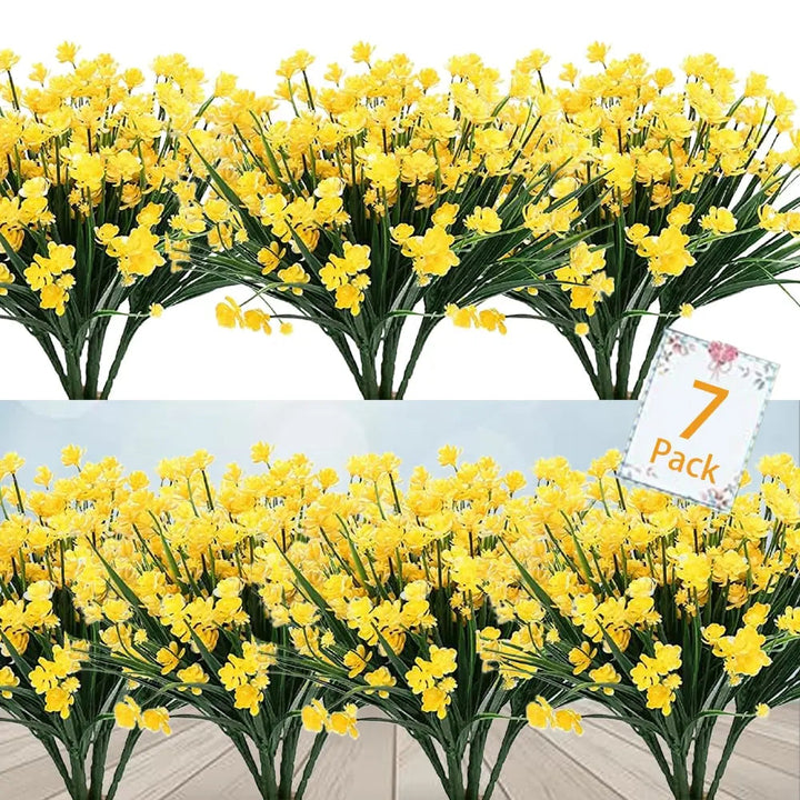 BowLift | Low-maintenance artificial outdoor flowers – Realistic and UV-resistant (7-pack)