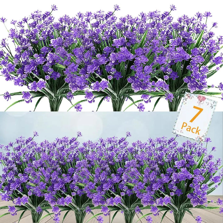 BowLift | Low-maintenance artificial outdoor flowers – Realistic and UV-resistant (7-pack)