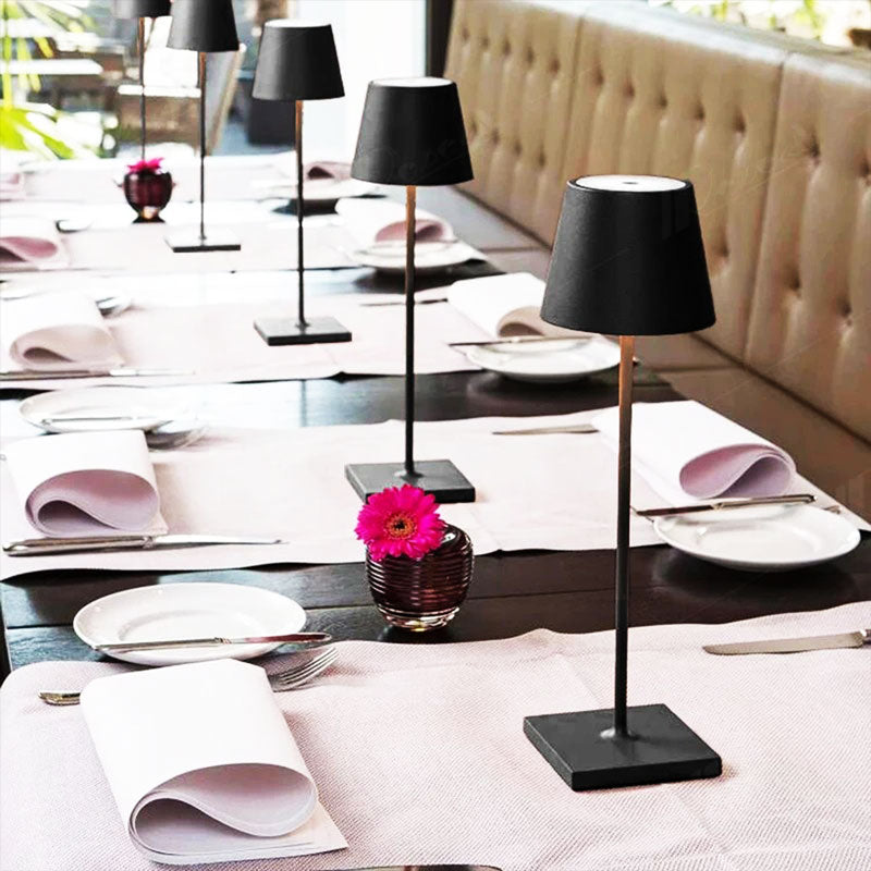 BowLift | Luminara™ | Modern Rechargeable LED Wireless Table Lamp | Portable Lighting for Home, Office & Outdoor Use