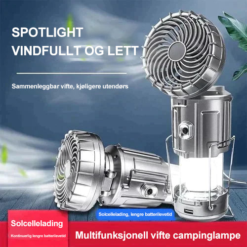 BowLift | Portable LED Camping Lamp With Fan