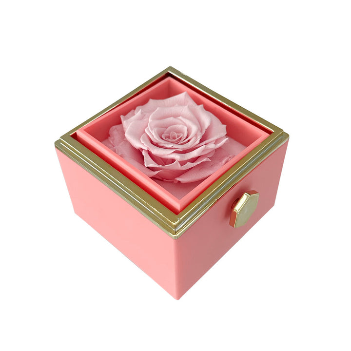 BowLift | Gift Set Rose & Heart Necklace Light – Eternal Rose with Hidden Love Necklace
