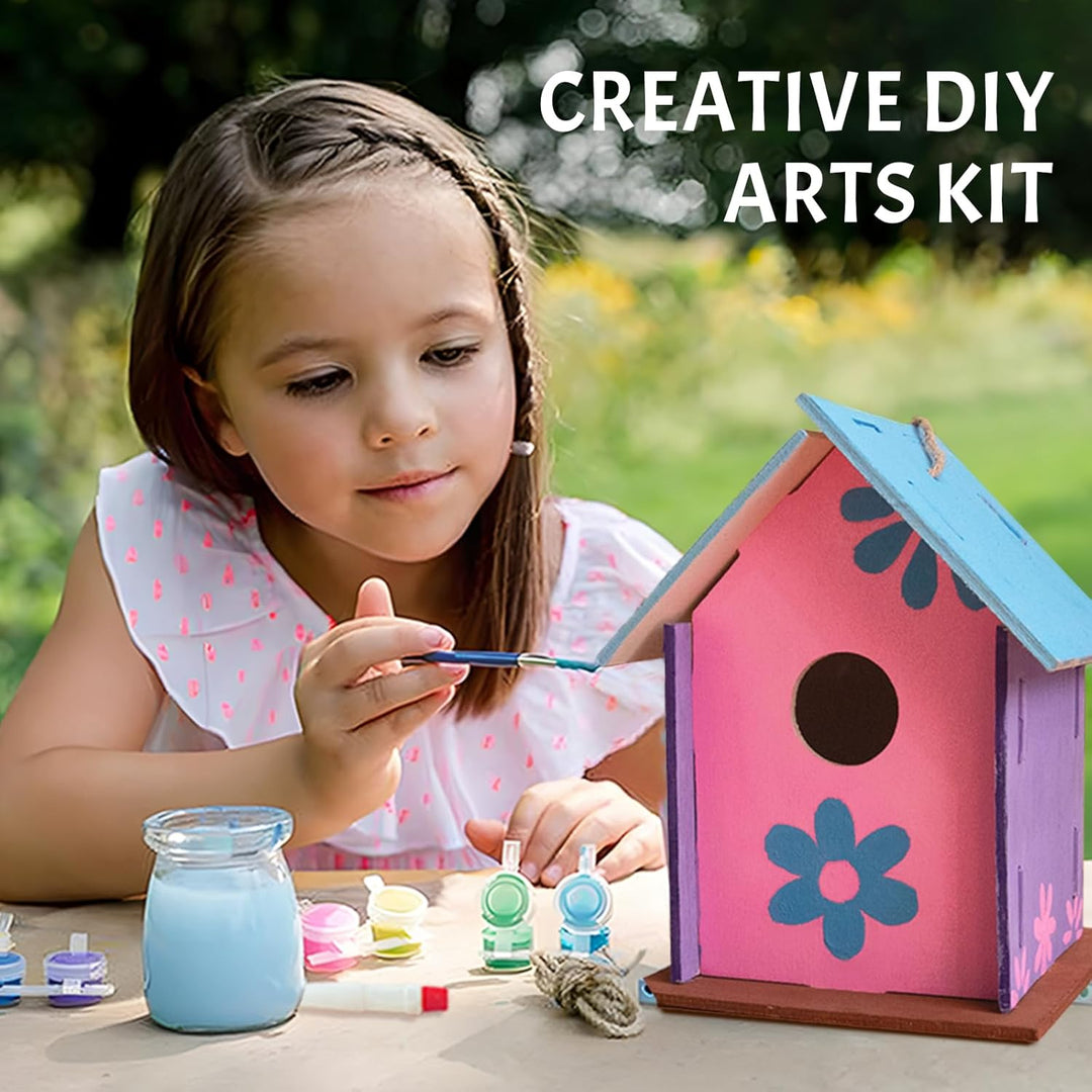 BowLift | Wooden Bird House Painting Craft Kit