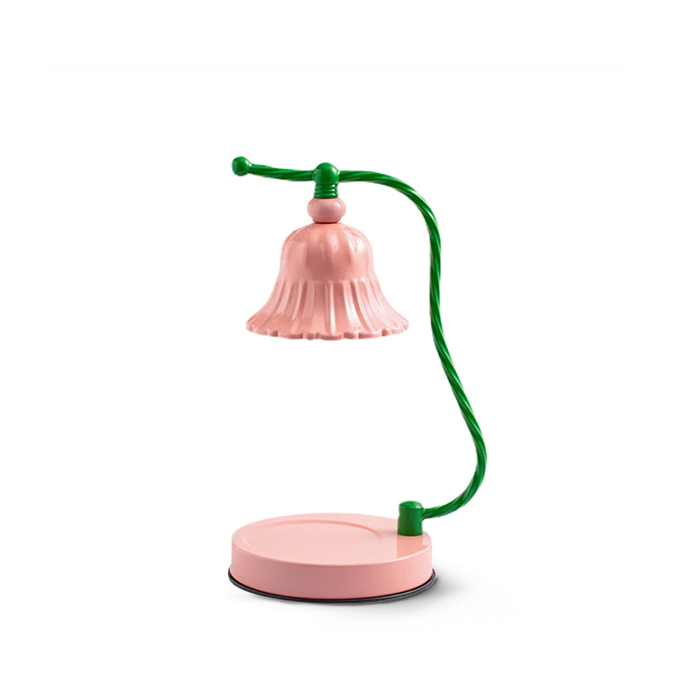 BowLift | BloomAura – Charming Pink Glass Table Lamp