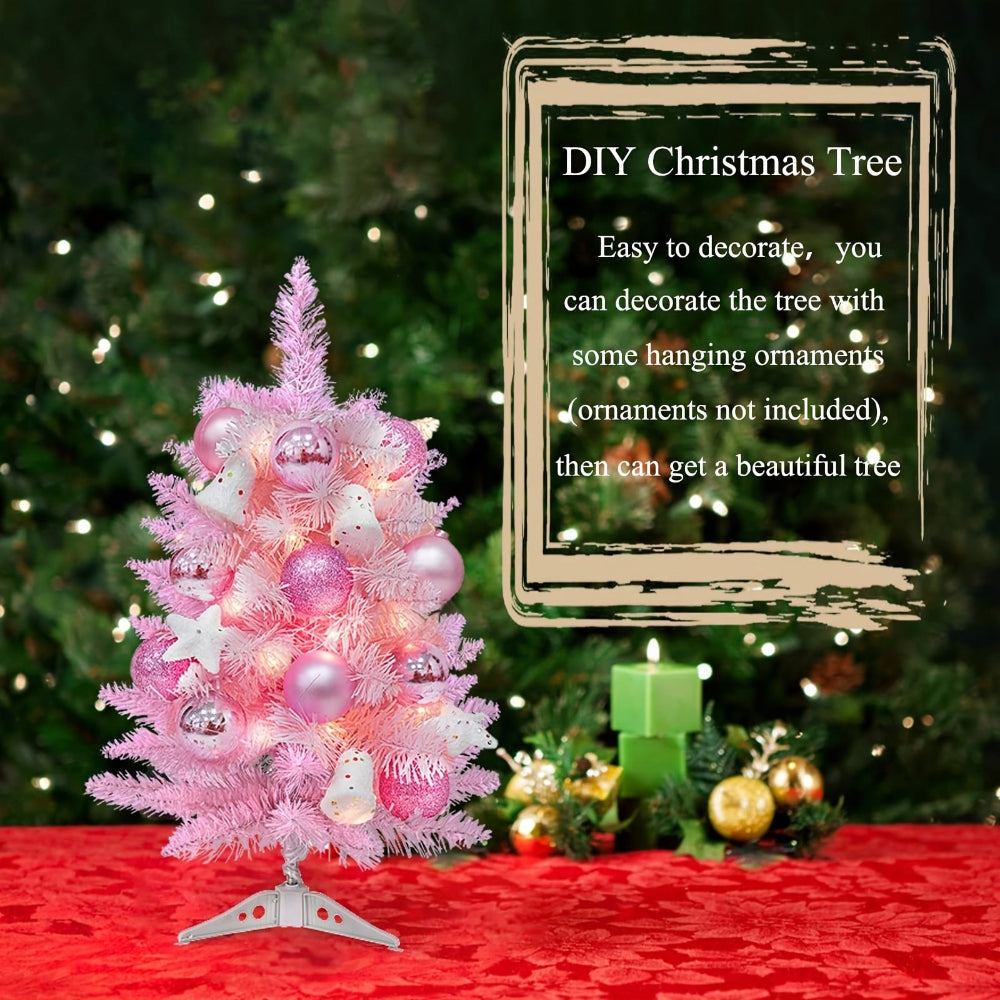 BowLift | Pink Christmas Tree Artificial Tabletop Decoration Holiday Display
