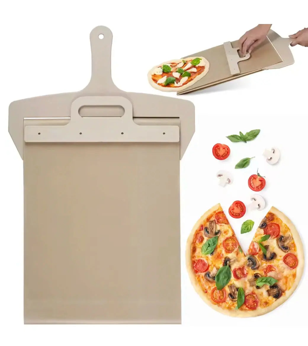 BowLift | Pizza shovel with rolling strap — Dough-friendly sliding tool for perfect pizzas
