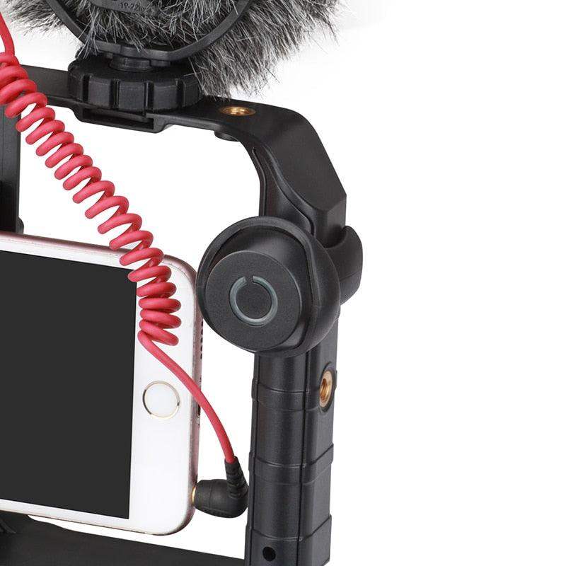 VideoGrip Smartphone Stabilizer – Professional Film Cage with Cold Shoe Mounts | Bowlift